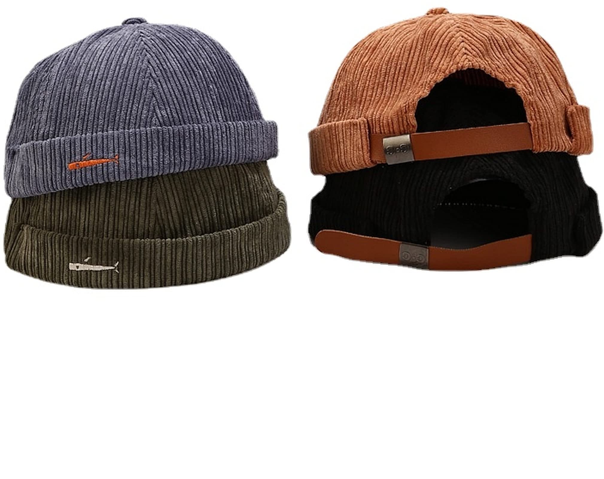 Faringoto Mens Cap Watch Fisherman Beanie Hat Brimless Skullcap