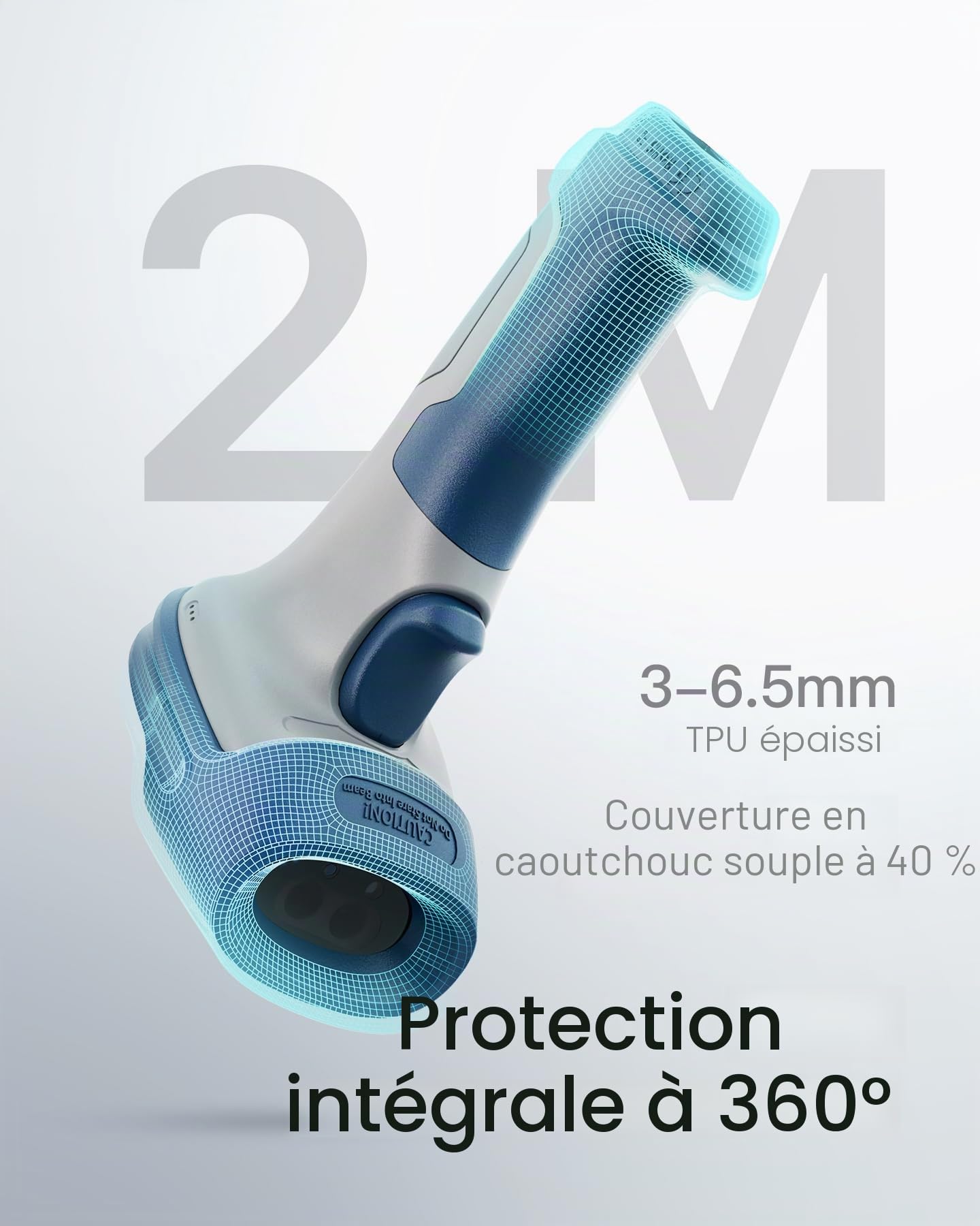 Inateck 2D Scanner de Code-Barres sans Fil, Bluetooth 5,0 et 2,4Ghz, BCST-73