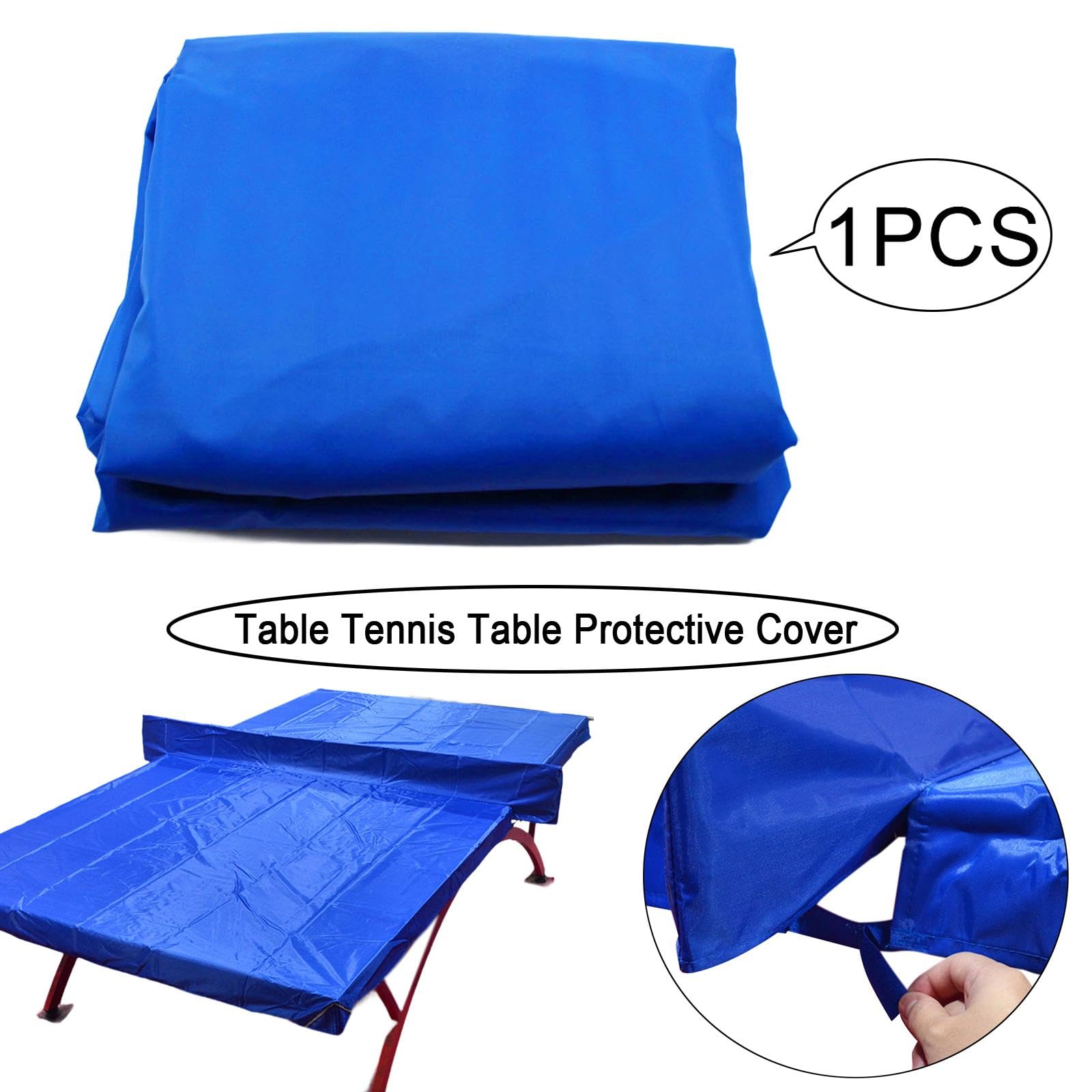 Milageto Copertura Tavolo Pong Antipolvere Impermeabile con Tessuto Oxford E Strisce Riflettenti Protezione per Tavolo Tennis Pieghevole Adatta a Casa