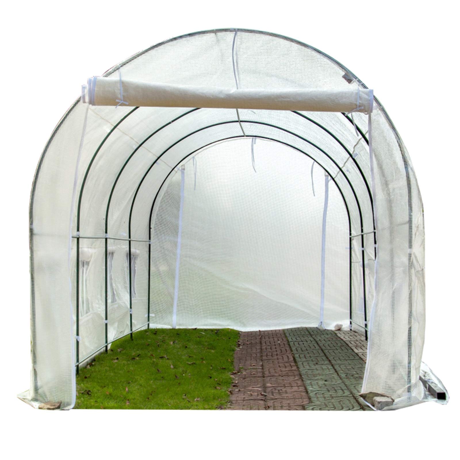 HWF Serra da Balcone Giardino Inverno Serra di Piante Poly Tunnel con Ripiani in Metallo, Growhouse All'aperto della Pianta del Pomodoro, 2m / 3m / 4m / 5m / 6m Lunga (Size : 200x200x200cm)