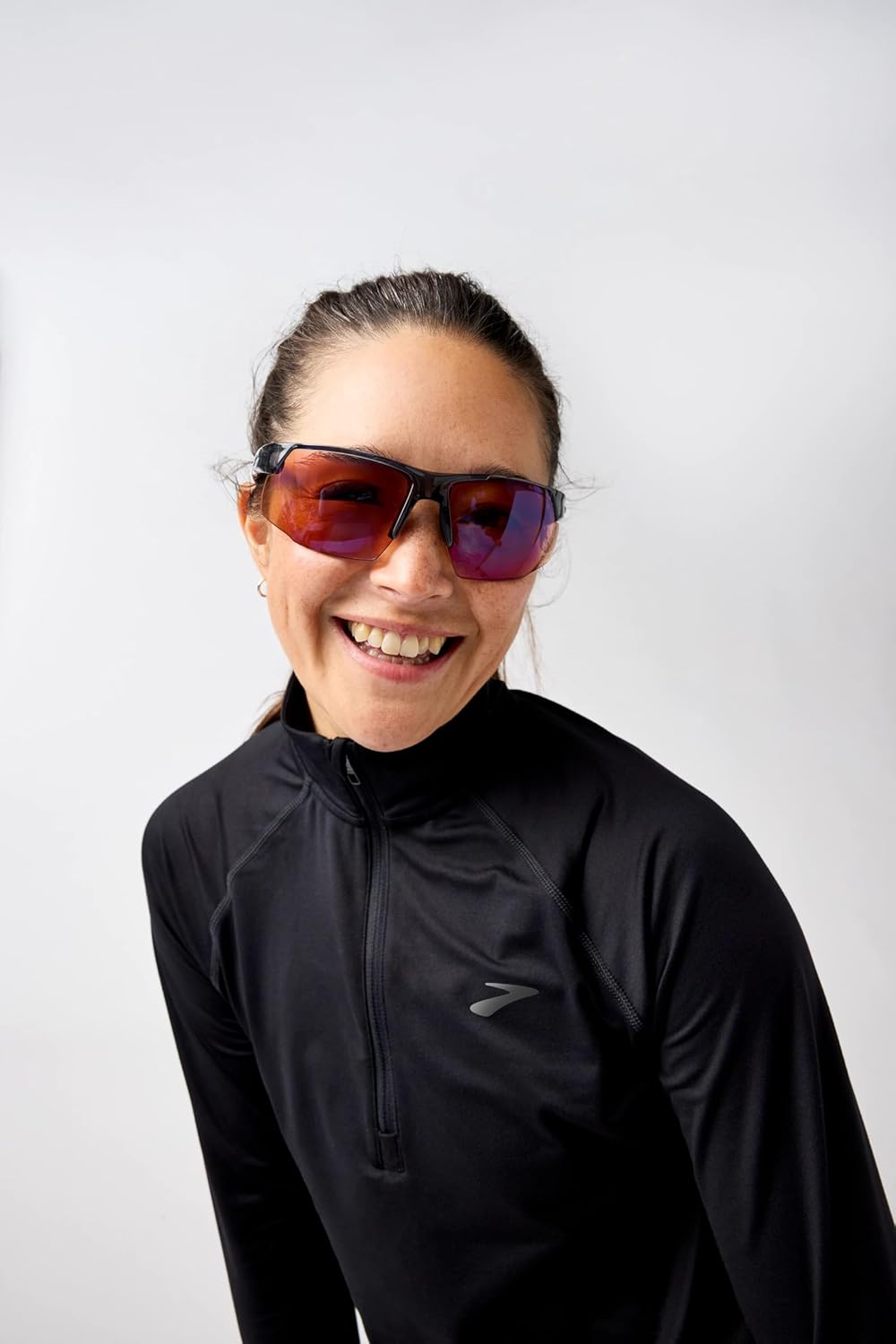 Brooks Women’s Dash 1/2 Zip 3.0, Long Sleeve Running Top, UPF 50+ Sun Protection, Soft Sweat-Wicking Fabric & Watch Window - Image 5