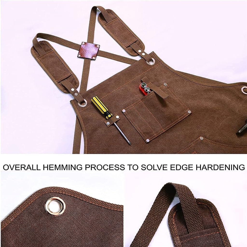 Large Woodworking Shop Apron Men's And Women's Canvas With Pocket Blacksmith Tool