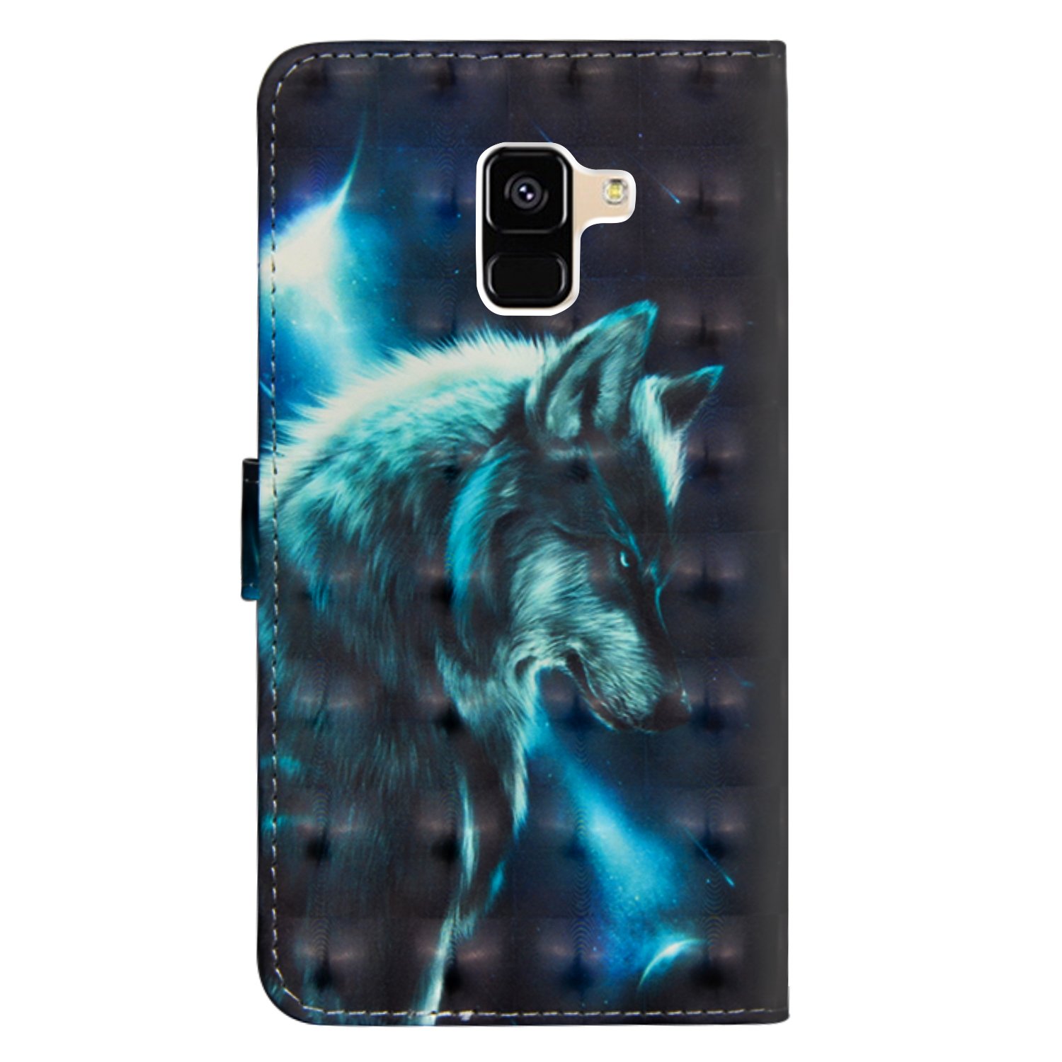Xinyunew Cover Per Galaxy A6 Plus 2018 – Custodia A Portafoglio Con Chiusura Magnetica, Slot Per Carte E Vetro Temperato Incluso - 4