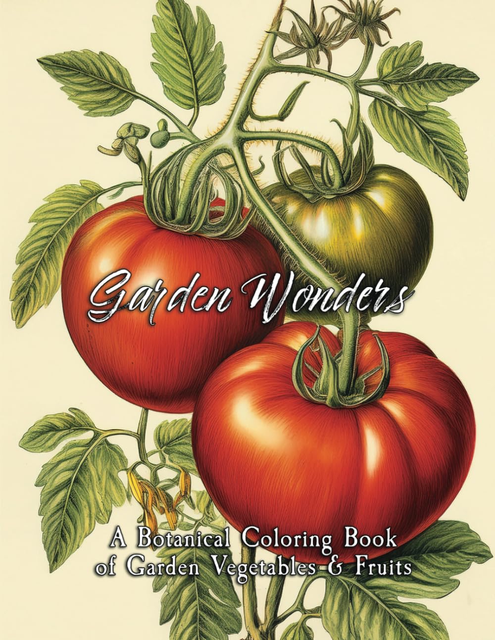 Garden Wonders: A Botanical Coloring Book of Garden Vegetables & Fruits