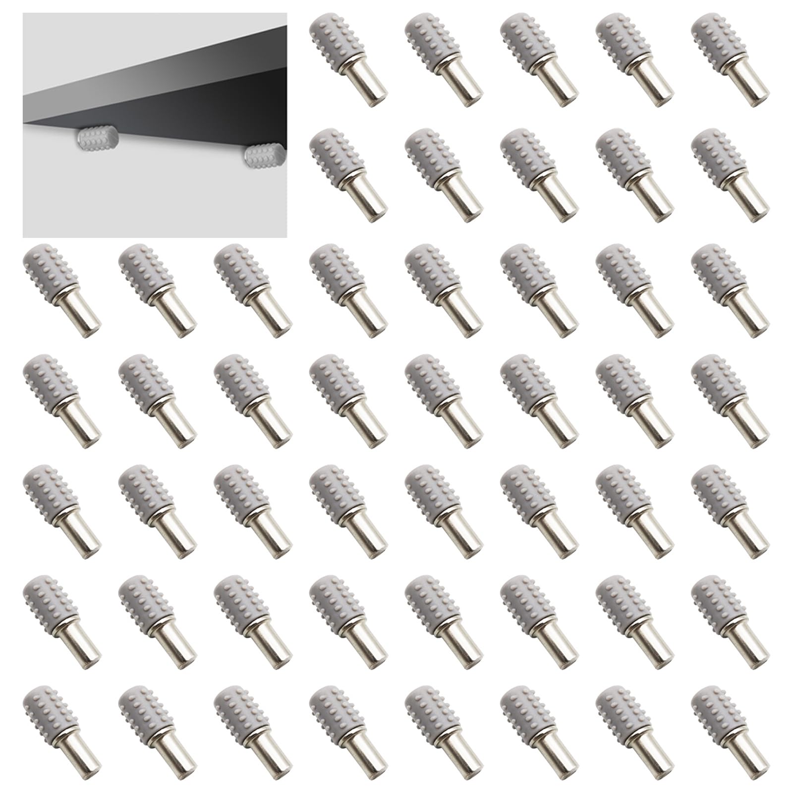 Lot De 10 Taquets D’Étagère Métal Crantés - 5 Mm - Pour Placard Ou Bibliothèque - Neufs