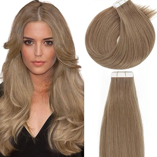 Vista 174 de Lacer Extensiones de cabello humano con cinta adhesiva, 20 pulgadas, color negro natural, 100% virgen, extensiones de cabello humano de doble cara