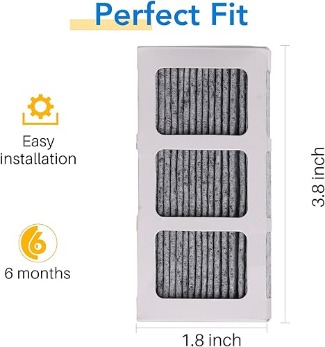 Miniatura 3 de ICEPURE Filtro de aire de repuesto para refrigerador Pureair Ultra 2, Pure Air Ultra 2, Pureair Ultra ii, Electrolux 242047805 5303918847 PAULTRA2