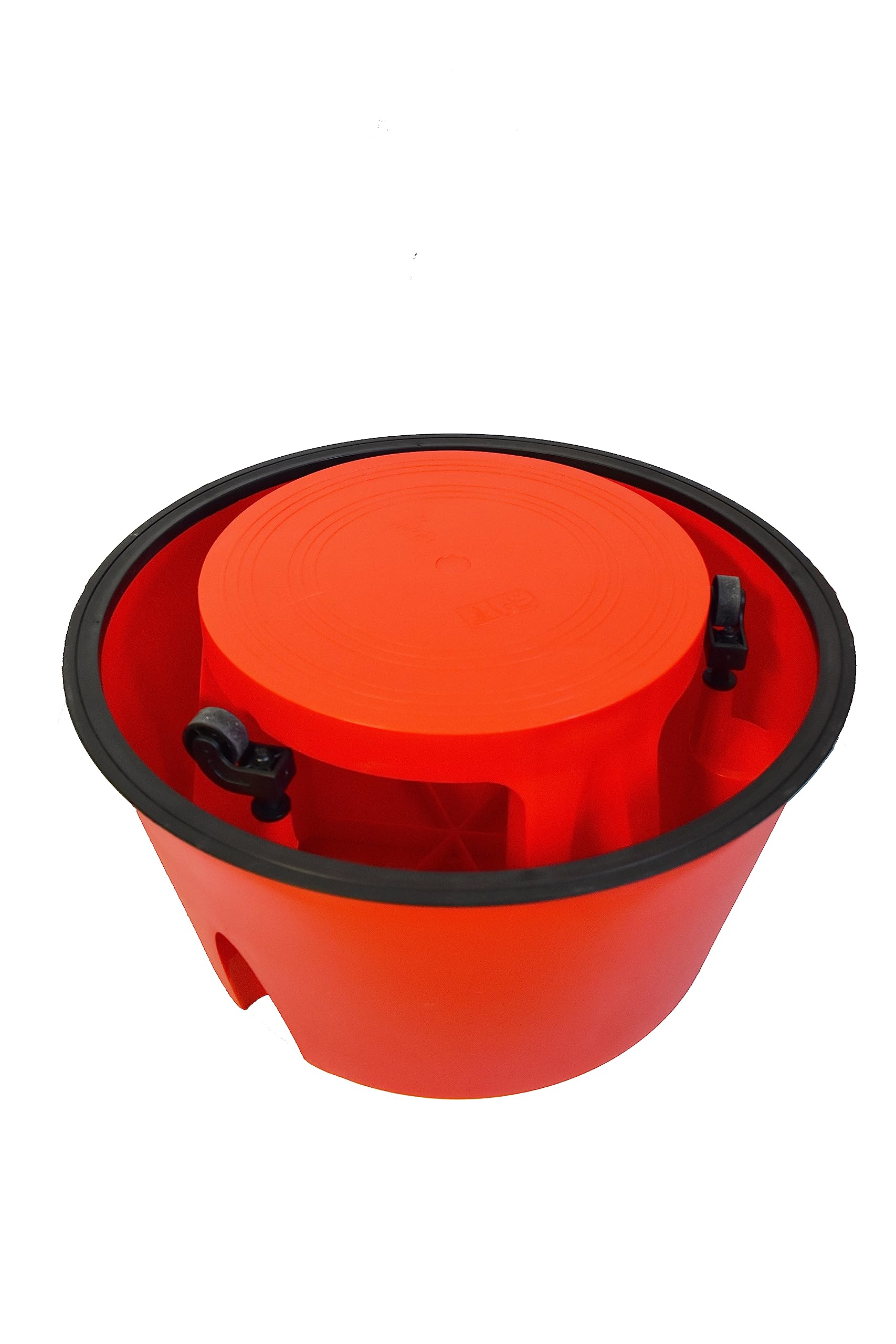 GIERRE Sgabello ROLLINGSTEP, tondo, con rotelle, in plastica