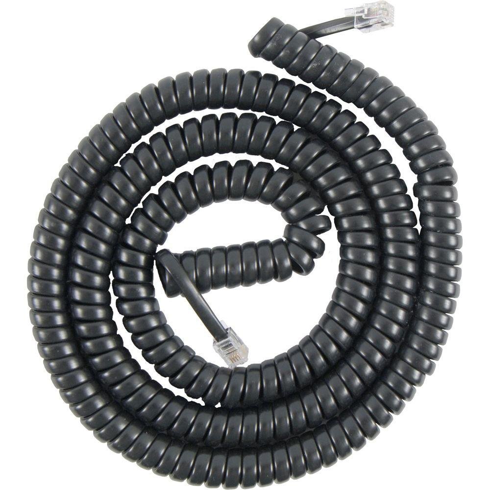 Uni-Best Coil Telephone Cord. Plug to Plug Extension. Standard Phone line Cord Configuration. A Selection of Multiple Colours and Sizes(2 Pack) (Ivory, 7') — view 2