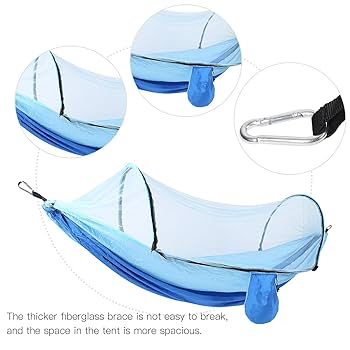 Camping Hammock with Mosquito Net Portable Outdoor Hanging