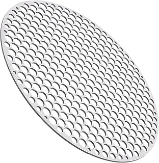 Yardwe Churrasqueira De Aço Inoxidável Esteira Para Churrasco Grelha Redonda Para Churrasco Grelha Redonda Grelha Para Churrasco Ao Ar Livre Grelha De Metal Malha Para Churrasco Em Aço