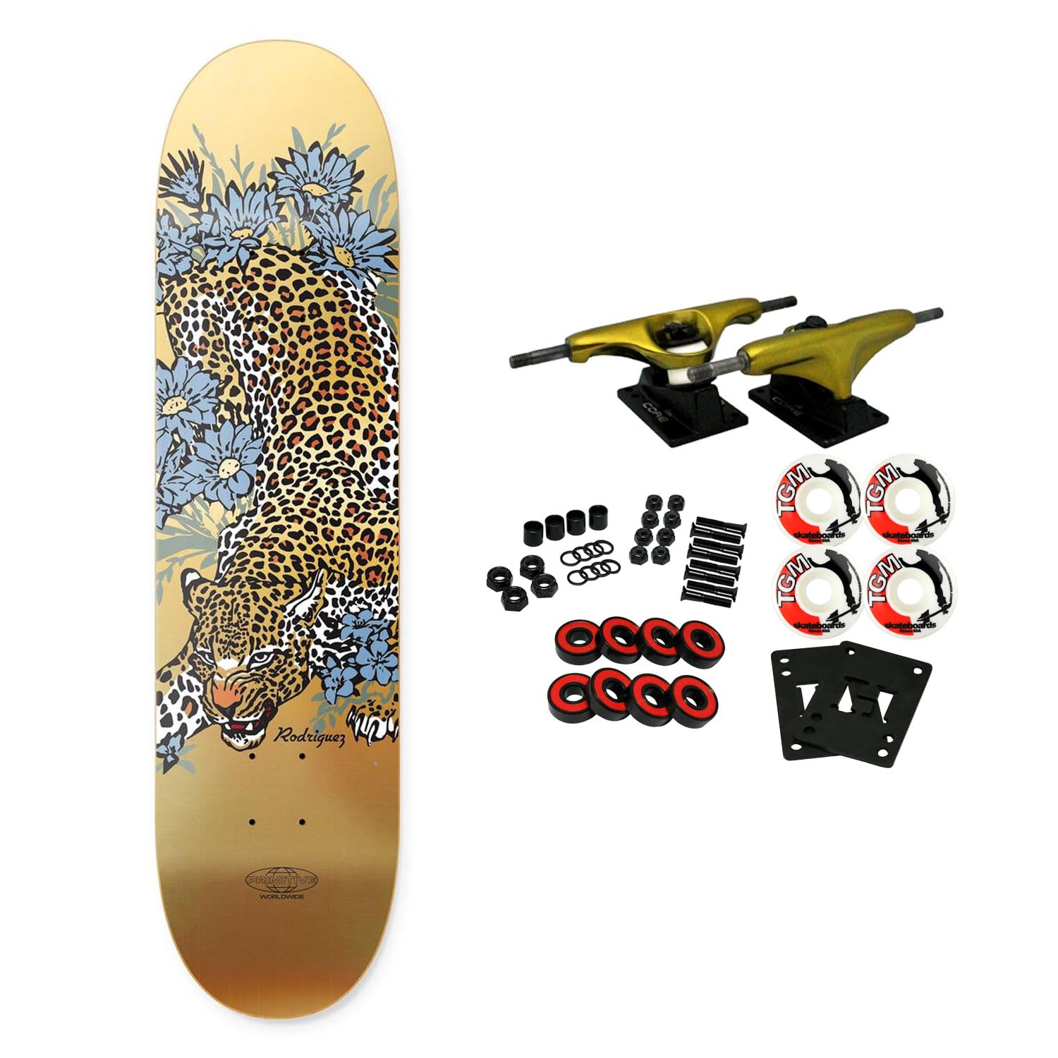 TGM SkateboardsPrimitive Skateboard Complete Rodriguez Wild Cat 8.25" x 31.85"