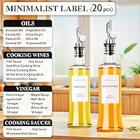 Vista 4 de Botellas dispensadoras de aceite de oliva para cocina con bandeja de bambú, juego dispensador de aceite y vinagre, dispensadores de jarabe de café