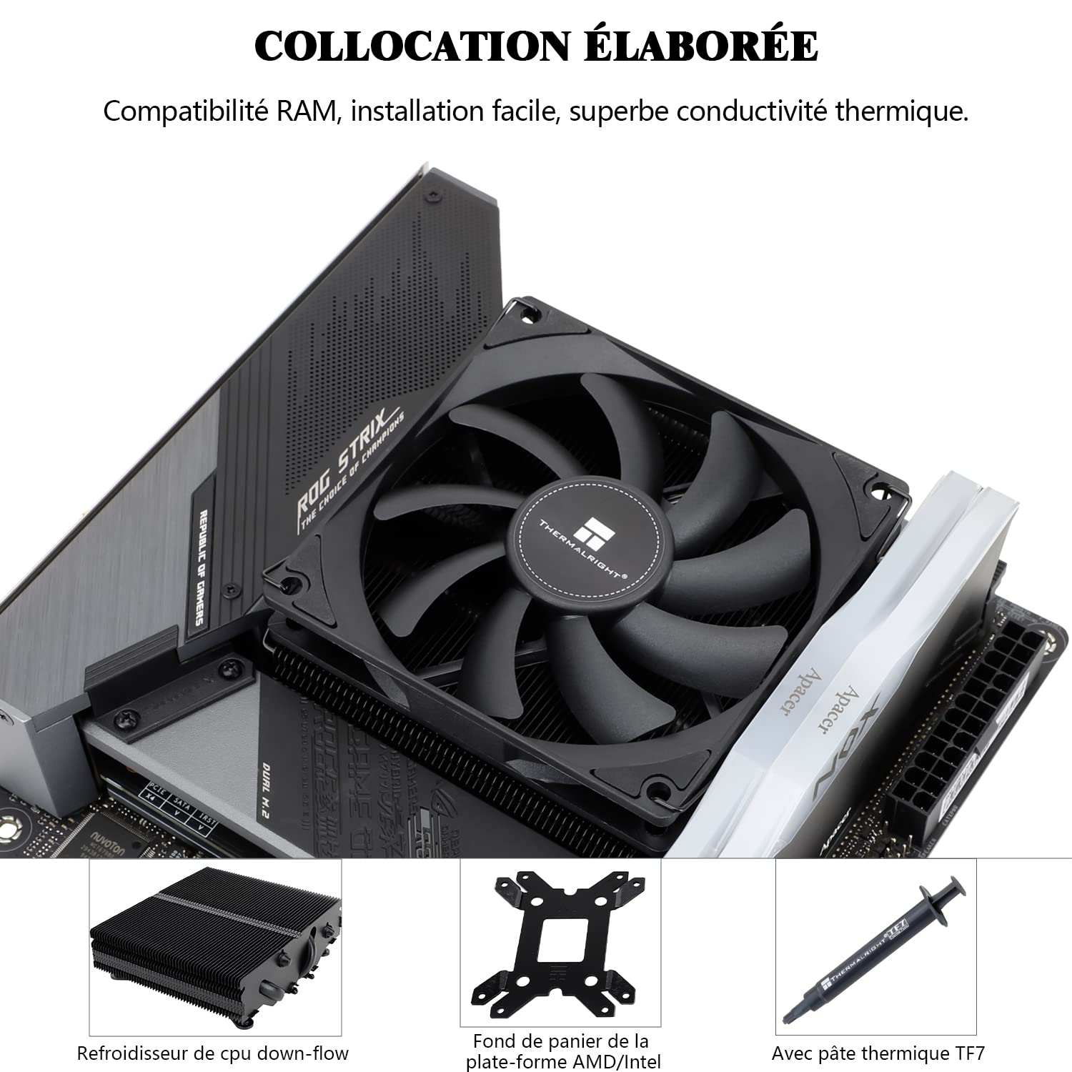 Thermalright AXP90-X36 Low Profile CPU luchtkoeler, 36 mm hoogte, TL-9015 Slim PWM-ventilator, AGHP-technologie, voor AMD AM4/Intel 1150/1151/1155/1156/1200