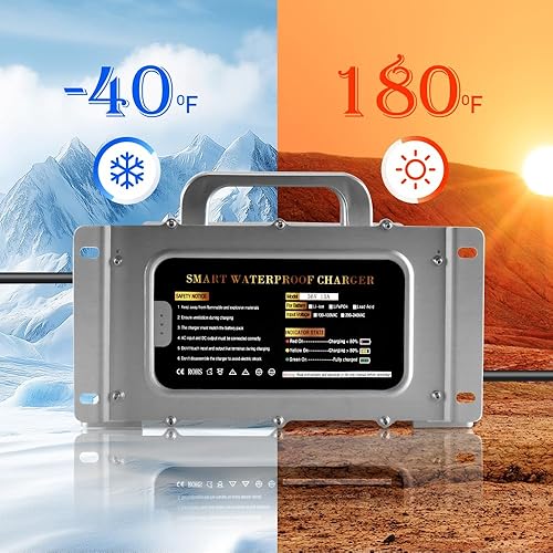 Miniatura 2 de Abakoo Cargador de batería de 36 V 15 A para carrito de golf EZGO EZ-GO TXT 96-Up, con enchufe en D estilo Powerwise, impermeable IP67