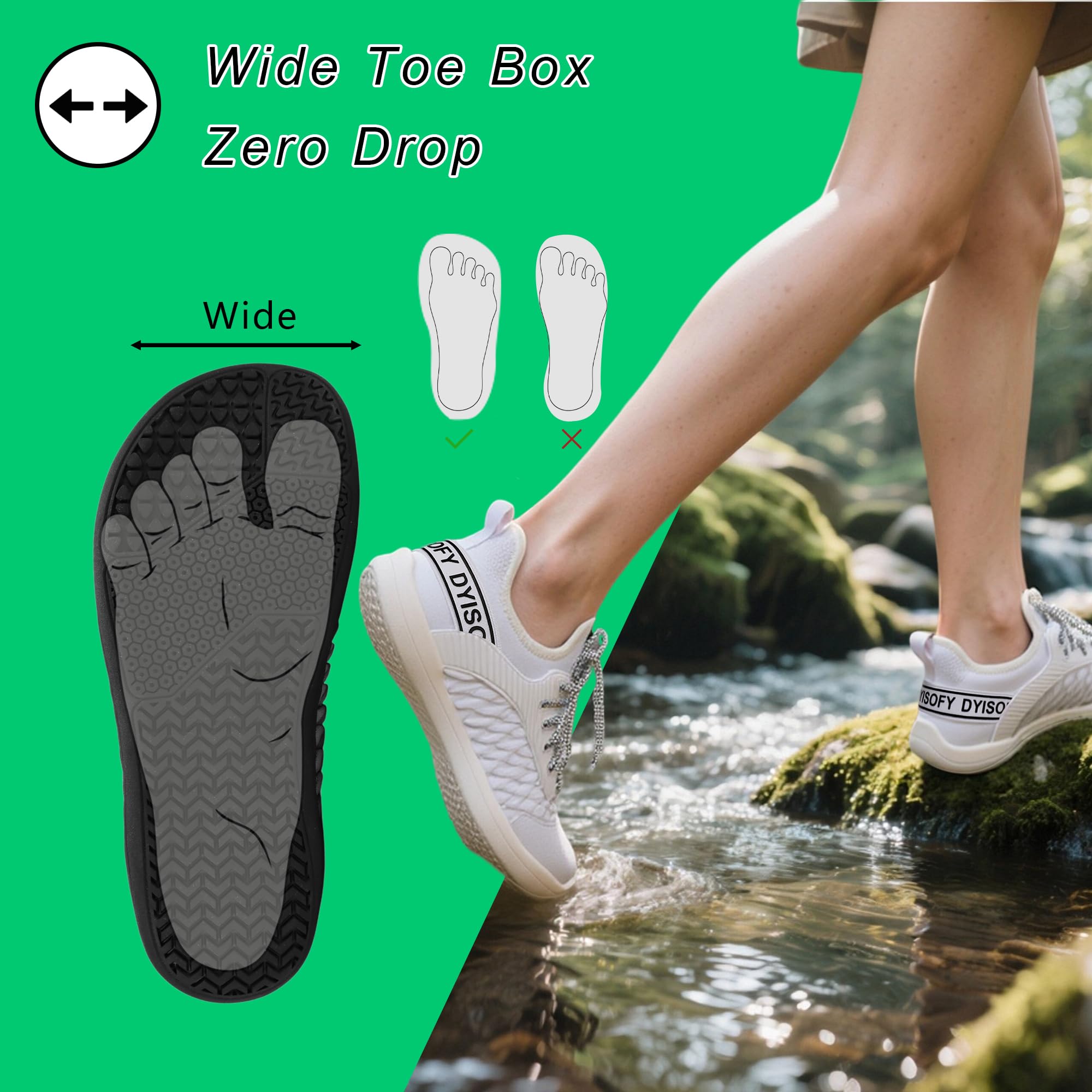 Zapatillas Barefoot Mujer Hombre Calzado Minimalista Primavera Verano Zapatos Deportivas Casual Anchas Ligeras Antideslizante Transpirable para Caminar Gym Fitness Trail Running