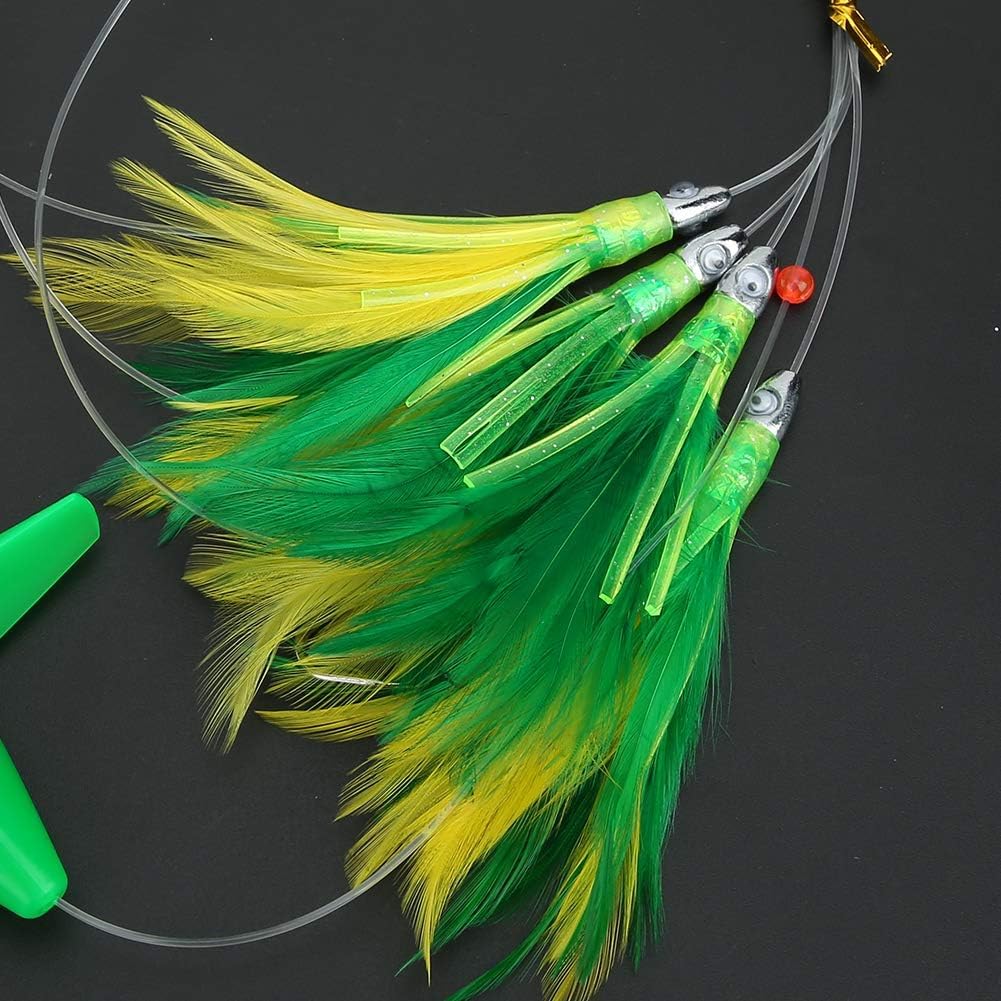 HERCHR Señuelos De Pesca De Trolling, Schwertfisch Pluma Atún Artificial Pesca Señuelo Tease Gran Señuelo Cebo Accesorios para Mahi, Atún, Wahoo Y Más