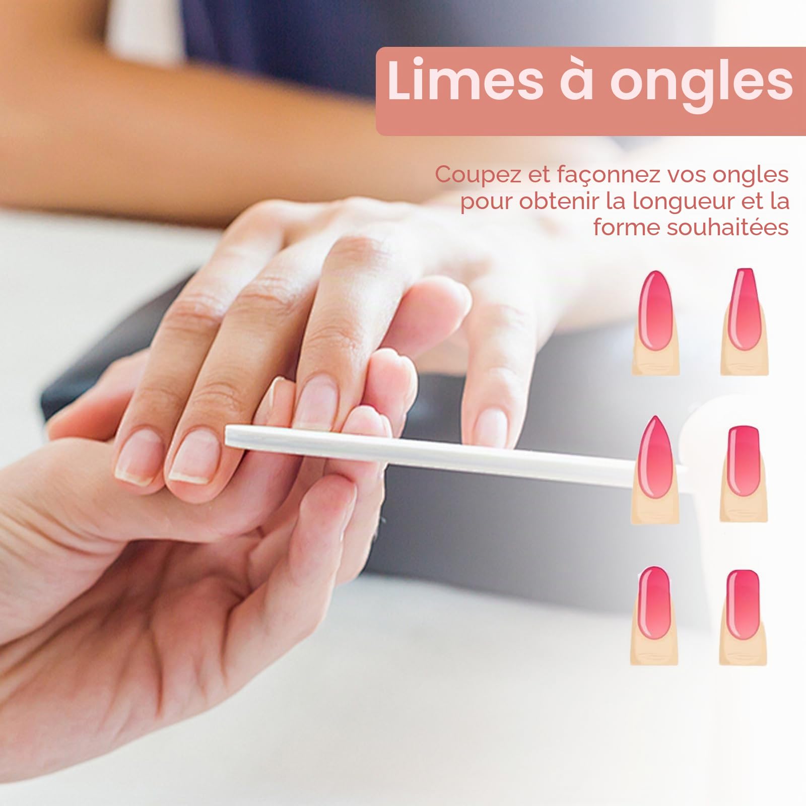 Kit Manucure Japonaise 13 Pièces – Professionnelle Kit Manucure, pour la Régénération des Ongles, le Renforcement de la Plaque à Ongles, Traitement de Réparation, la Beauté et la Mode