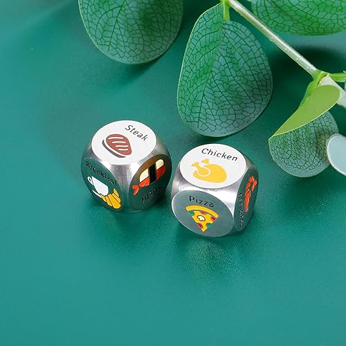 Miniatura 2 de 2 dados de comida para decidir, regalos de Pascua para adultos, rellenos de cesta de Pascua, regalo de aniversario de acero para él, boda,