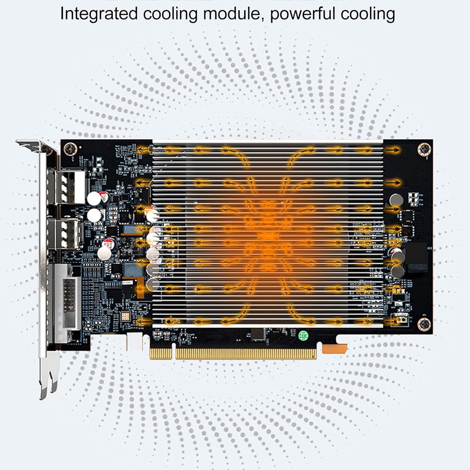 Scheda Grafica da Gioco RX550 4G, Scheda Grafica Discreta GDDR5 (128 Bit) da 4 GB, 1071 MHz, PCI Express 2.0, Interfaccia di Uscita HDMI DP DVI, con Raffreddamento Rapido a Doppia Ventola