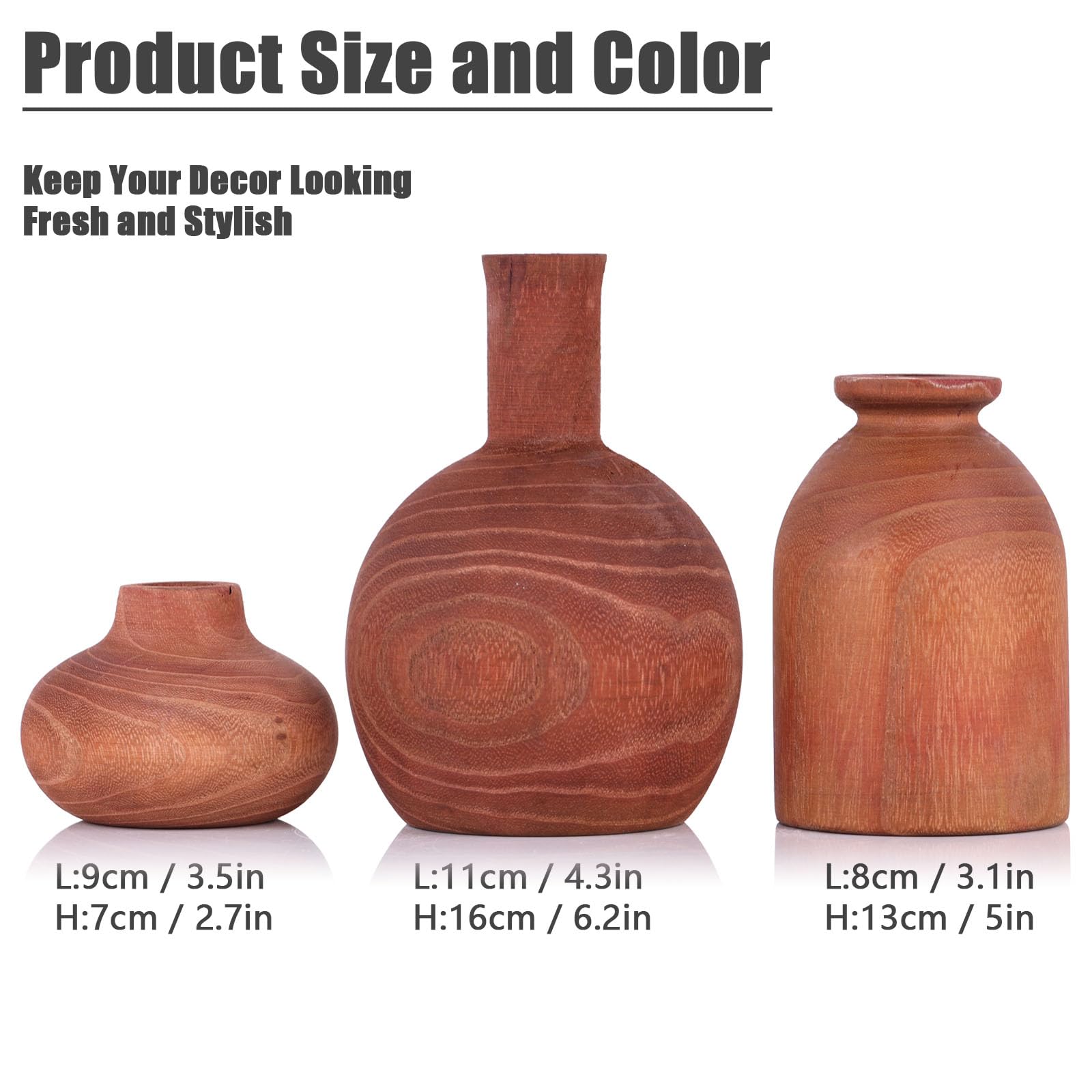 ストア 木製 花瓶 花器 3点セット 木製 花瓶 花器 3点セット 楽天市場