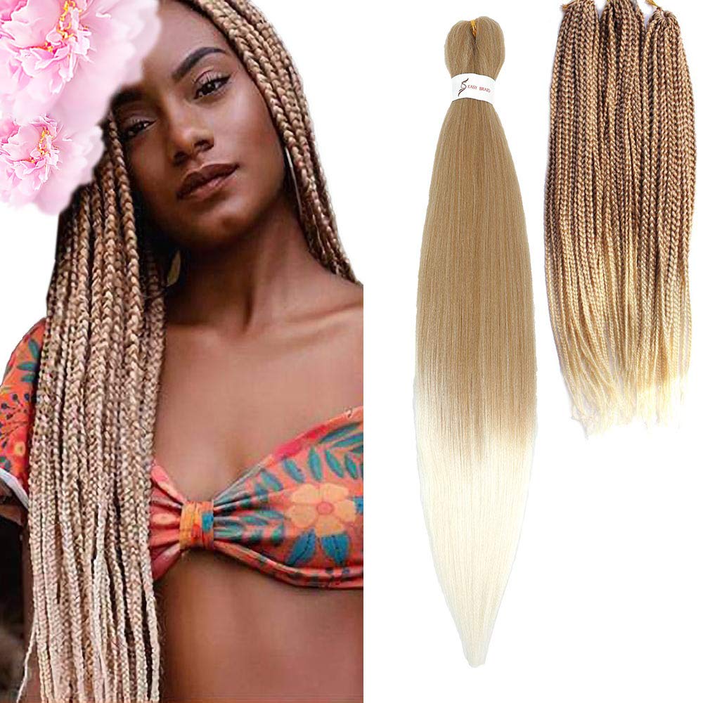 Buy Braiding Hair Befunny Pre stretched Braiding Hair Two Tone Honey