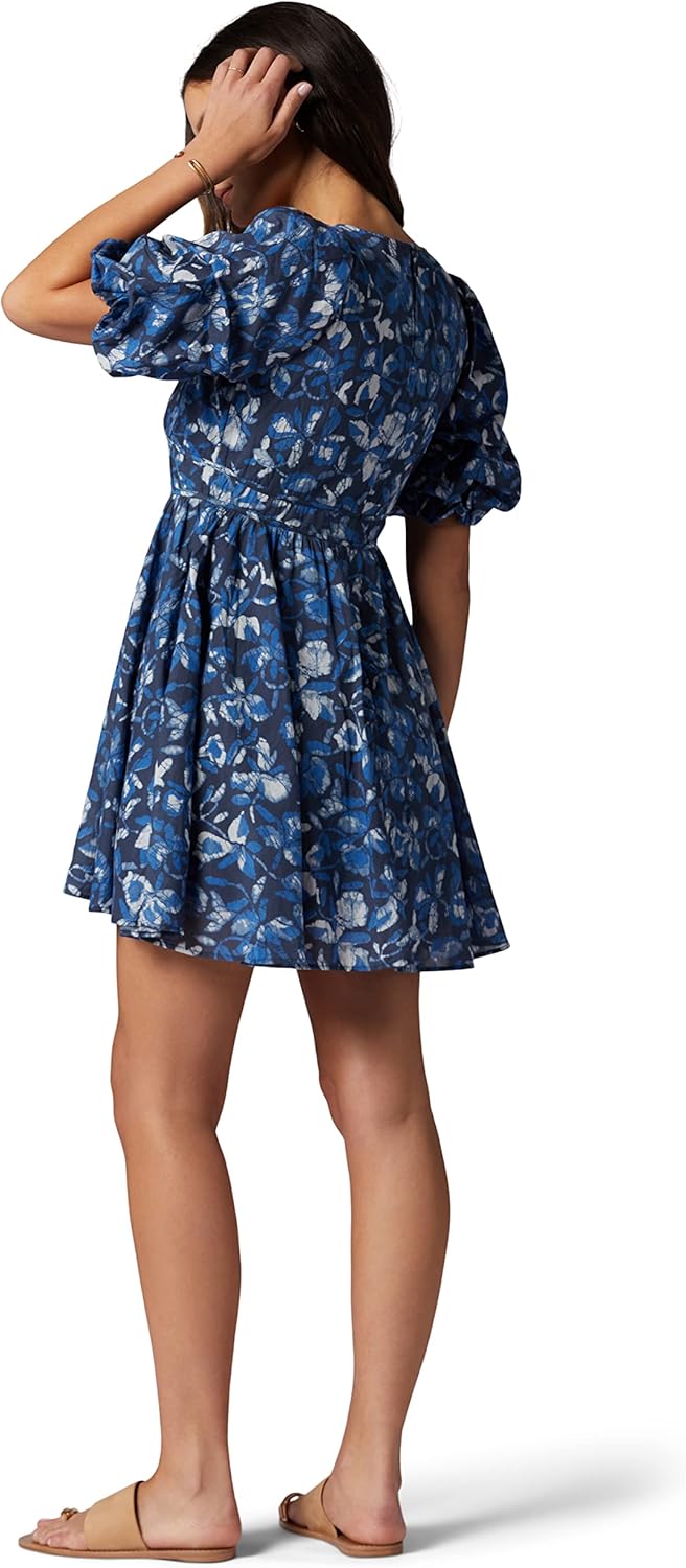 Joie Womens Lucia Dress in Navy Blazer Multi - Image 4