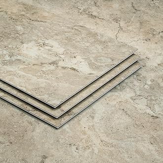 Lucida Surfaces Luxury Vinyl Flooring Tiles | Stone Look Tiles | Interlocking Flooring | DIY Friendly | MaxCore Terra | 6/''x12/'' | Sample Tile MT-604SMP