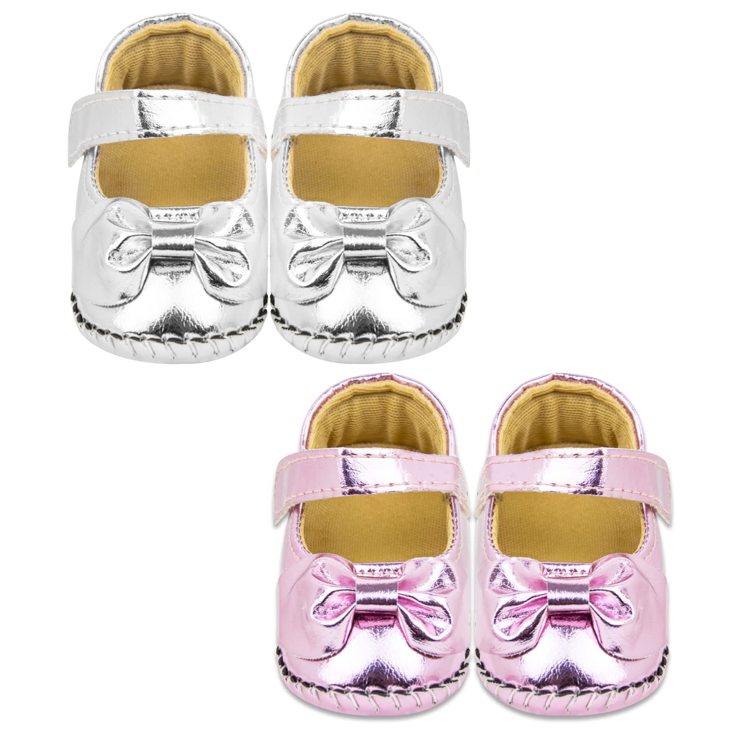 Neska Moda 6 To 12 Months Baby Girls Synthetic Leather Sandal Booties (Silver,Pink) -BT1212andBT1215 (B0B5MZX77T) Amazon Price History, Amazon Price Tracker