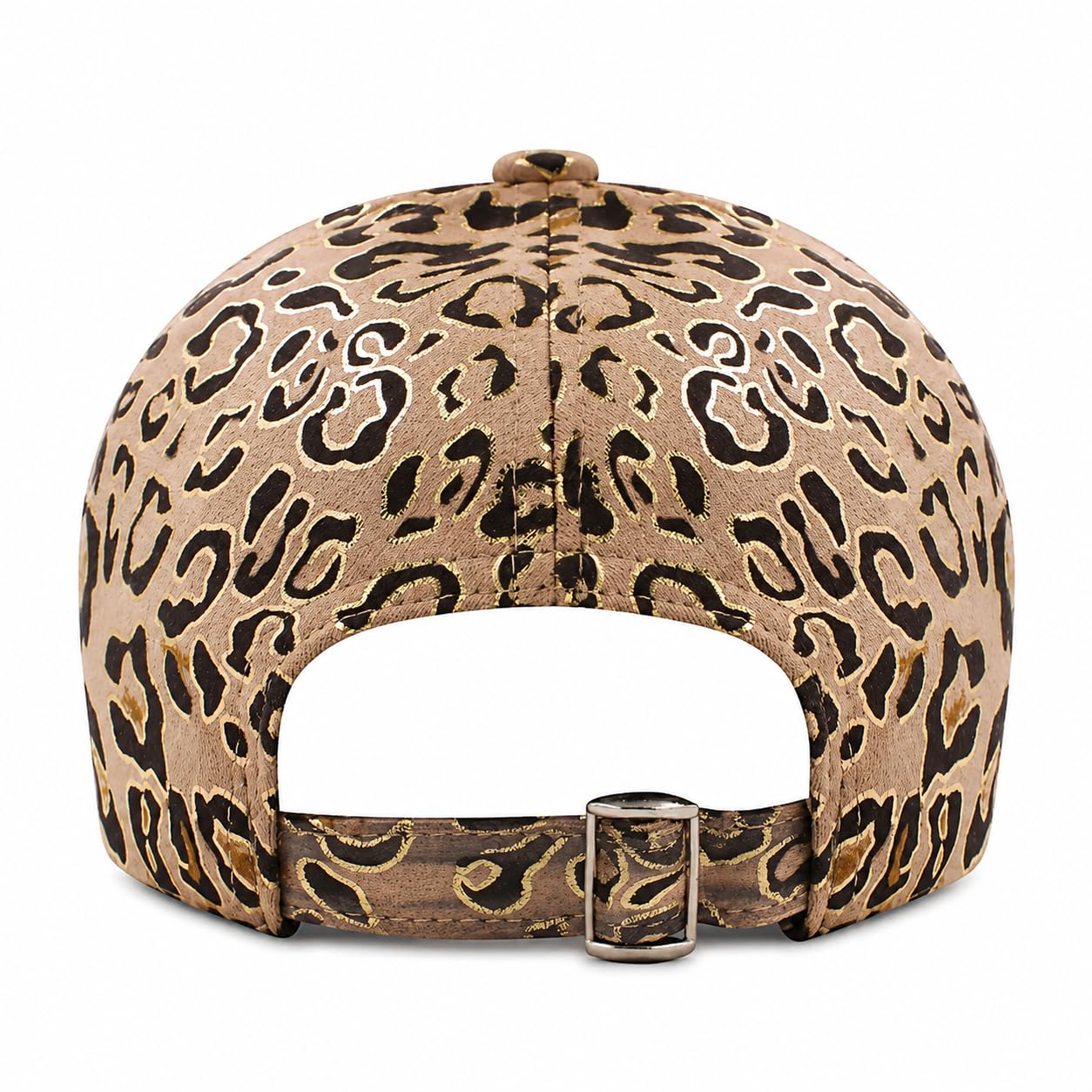 VRITRAZ Leopard Print Baseball Cap for Women & Girls | Adjustable Metal Buckle, Curved Brim & Structured Crown | Stylish Fashion Cap for Casual Wear, Travel, Outdoor, Sports & Gifting (Brown) 2
