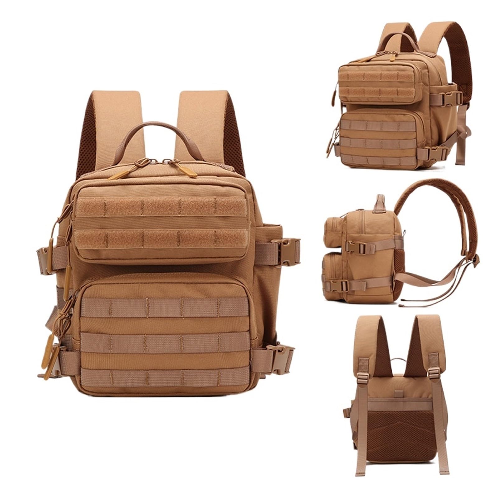 Mochila EDC, Mini Mochila For Exteriores 9L MOLLE