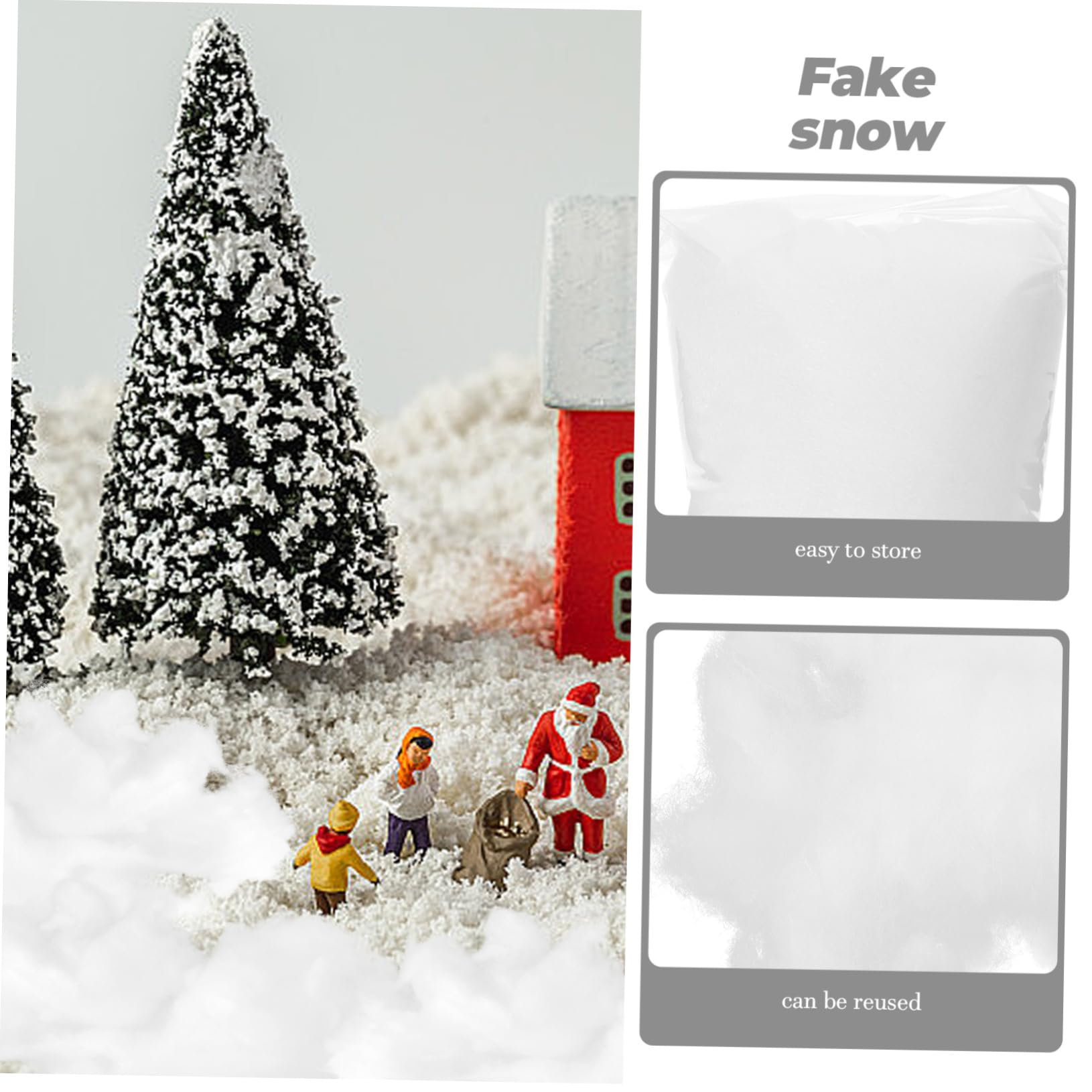 GANAZONO 4stücke Künstlicher Schneebedeckung Für Weihnachten Flauschige Weiße Kunstschnee-Dekoration Für Winterliche Partys Teiliges Aus Baumwolle Zur Gestaltung Festlicher