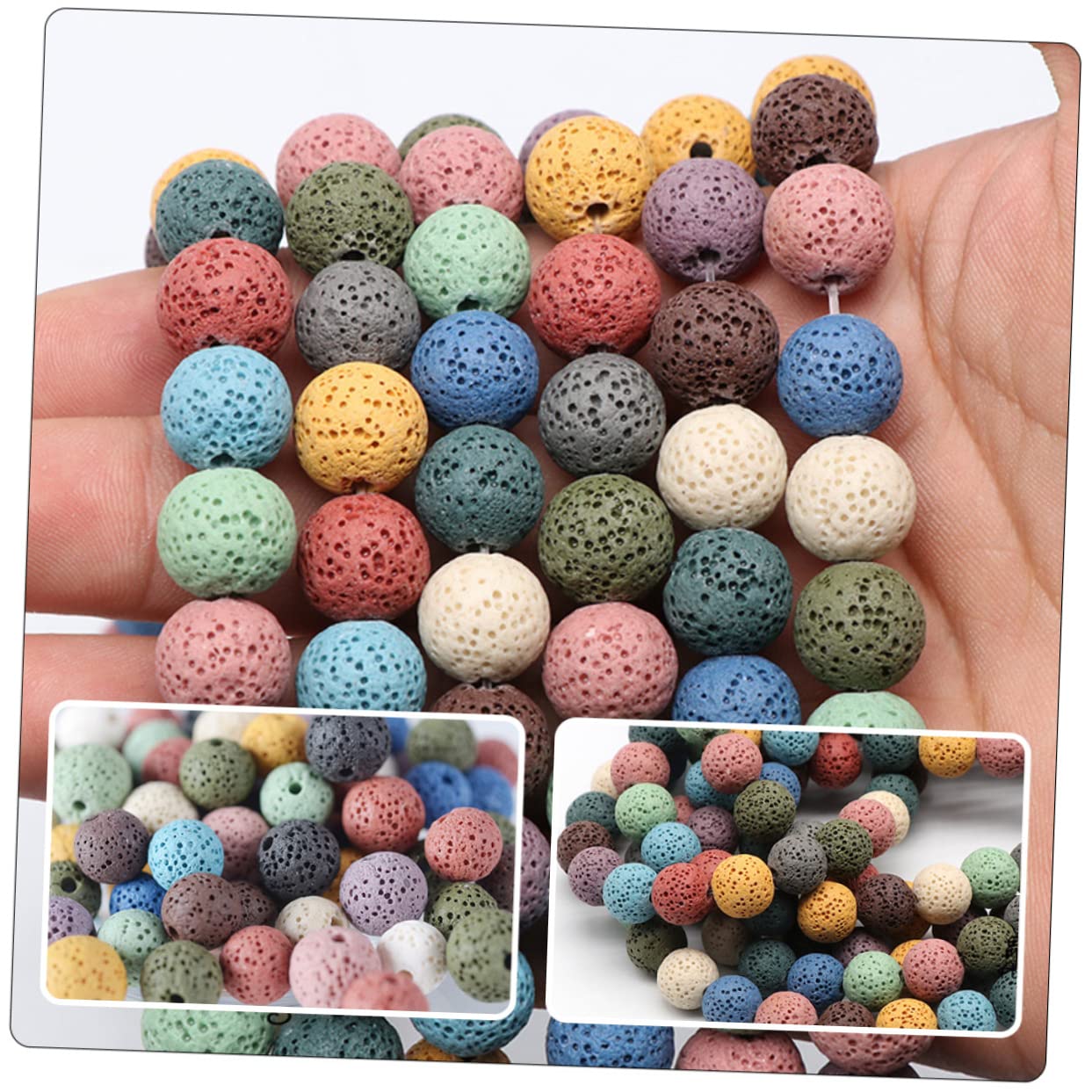 EXCEART 200piezas Abalorios De Para Cuentas Sueltas Para Manualidades y Decoración Para Pulseras y