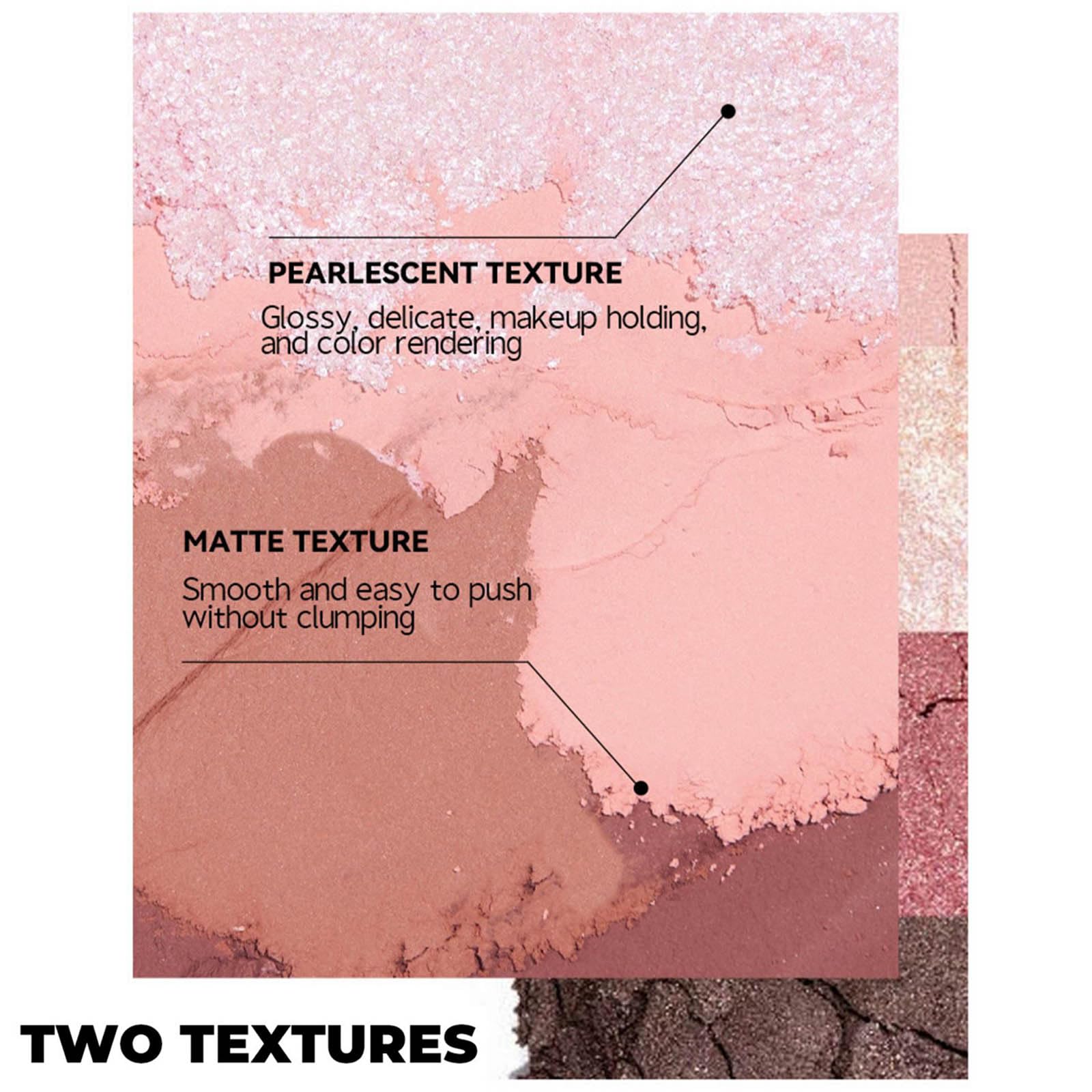 2Pcs 5 In 1 Eyeshadow Pencil 5 Colour Eyeshadow Stick Velvet Matte Pigment Matte Shimmer Makeup Combination Pink Brown Mini Eye Shadow Pen Lazy Eyeshadow Pencil - Image 3