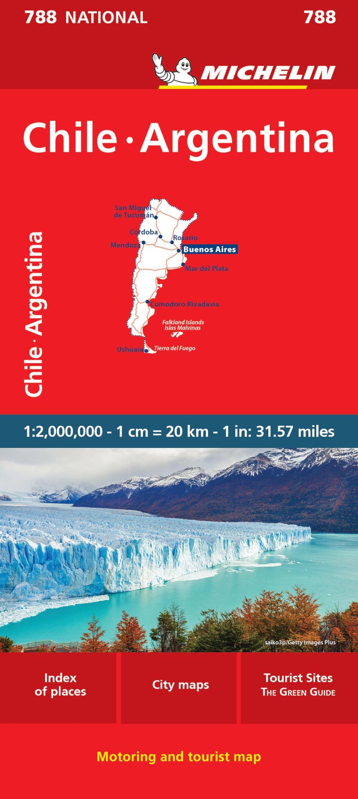 Chile Argentina - Michelin National Map 788: Map (Maps/Country Michelin)