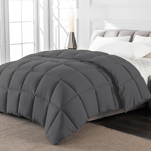 Miniatura 2 de Minoroty Relleno de edredón Queen  Edredón acolchado alternativo para todas las estaciones, tamaño Queen con pestañas en las esquinas, lavable a