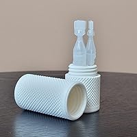 Vista 19 de Znet3D Eye Drop Vial Holder & Travel Carry Case - Securely Holds Three (3) Single-Use Vials - Screw-On Lid, Knurled Pattern - Keep Vials Safe & Silk