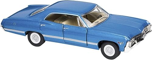 Miniatura 2 de KiNSMART - Modelo a escala 143 compatible con Chevrolet Impala 1967 (azul)