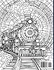Art Therapy Stained Glass Steam Train Coloring Book for Teens and Adults: Discover the beauty of steam trains in detailed illustrations inspired by artistic stained glass #1