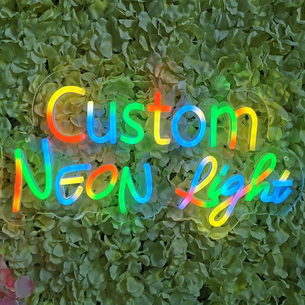 Custom Neon Signs,led Custom Signs for Home Decor,Custom Light up Sign,Birthday,Wedding,Business neon Sign for Reception,Personalized Signs,Production Expedited(4 Lines,26",10 Letters max/line)