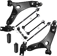 Vista 241 de Detroit Axle - Kit de suspensión delantera RWD de 10 piezas para Chevy GMC Silverado Sierra 1500 1999-2006, 2 brazos de control superior, 2 rótulas