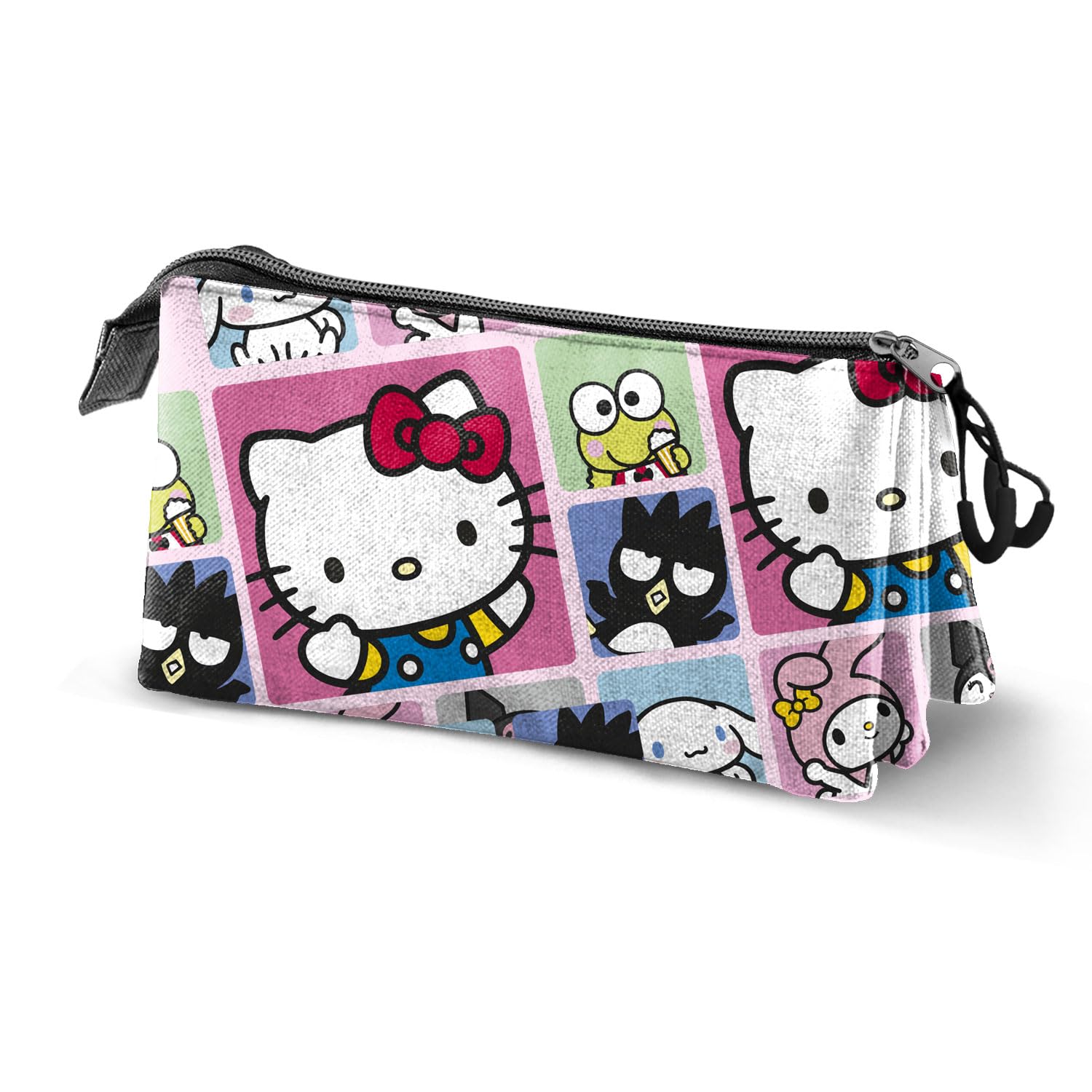 Karactermania Sanrio Hello Kitty Panels-​Trousse Triple, Multicolore, 23 x 11 cm