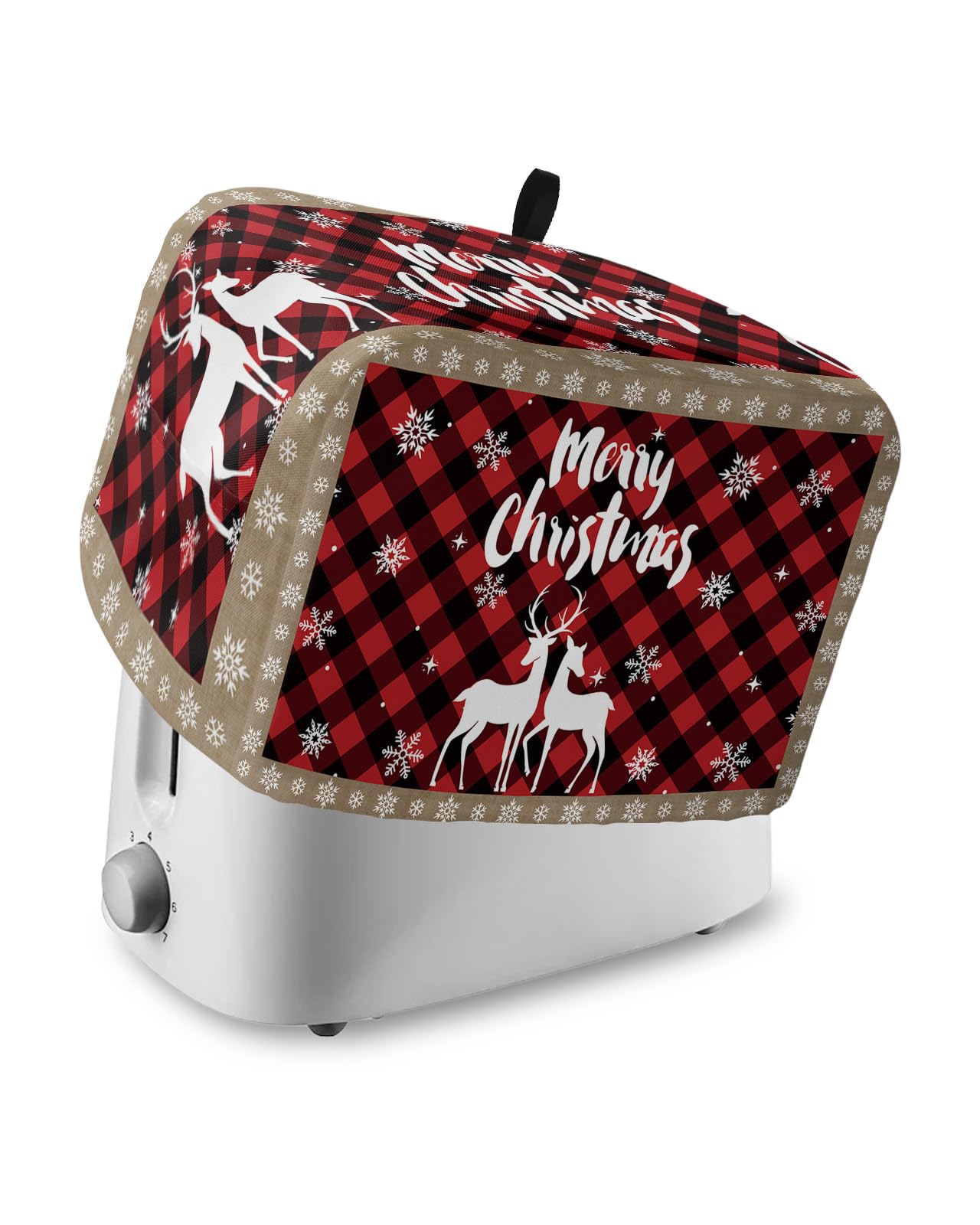 JXDXHCW 2-Slice Toaster Cover - Marble Black White Print, Dustproof Kitchen Appliance Cover - View #2