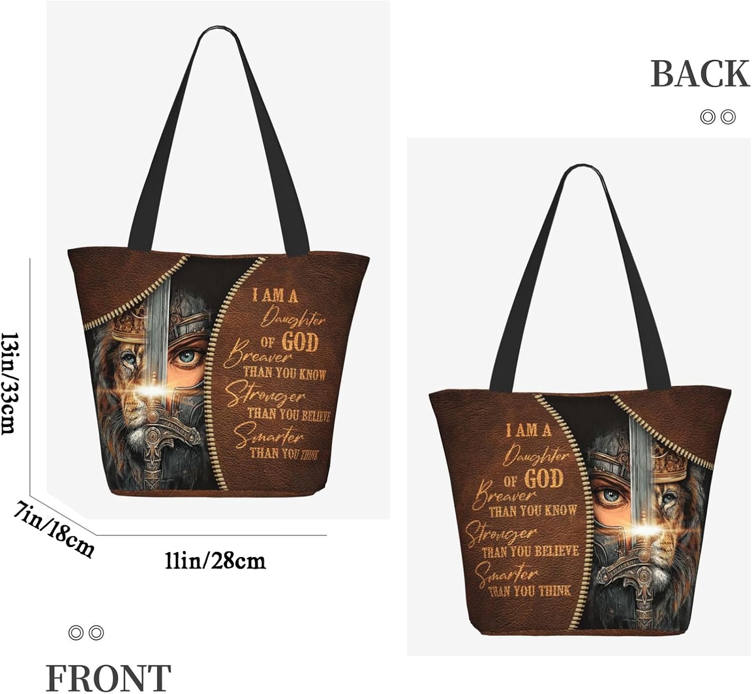 Bible Tote Bags For Women Christian Tote Bags For Women Religious Shoulder Bag Scripture Reusable Grocery Bag - Image 5