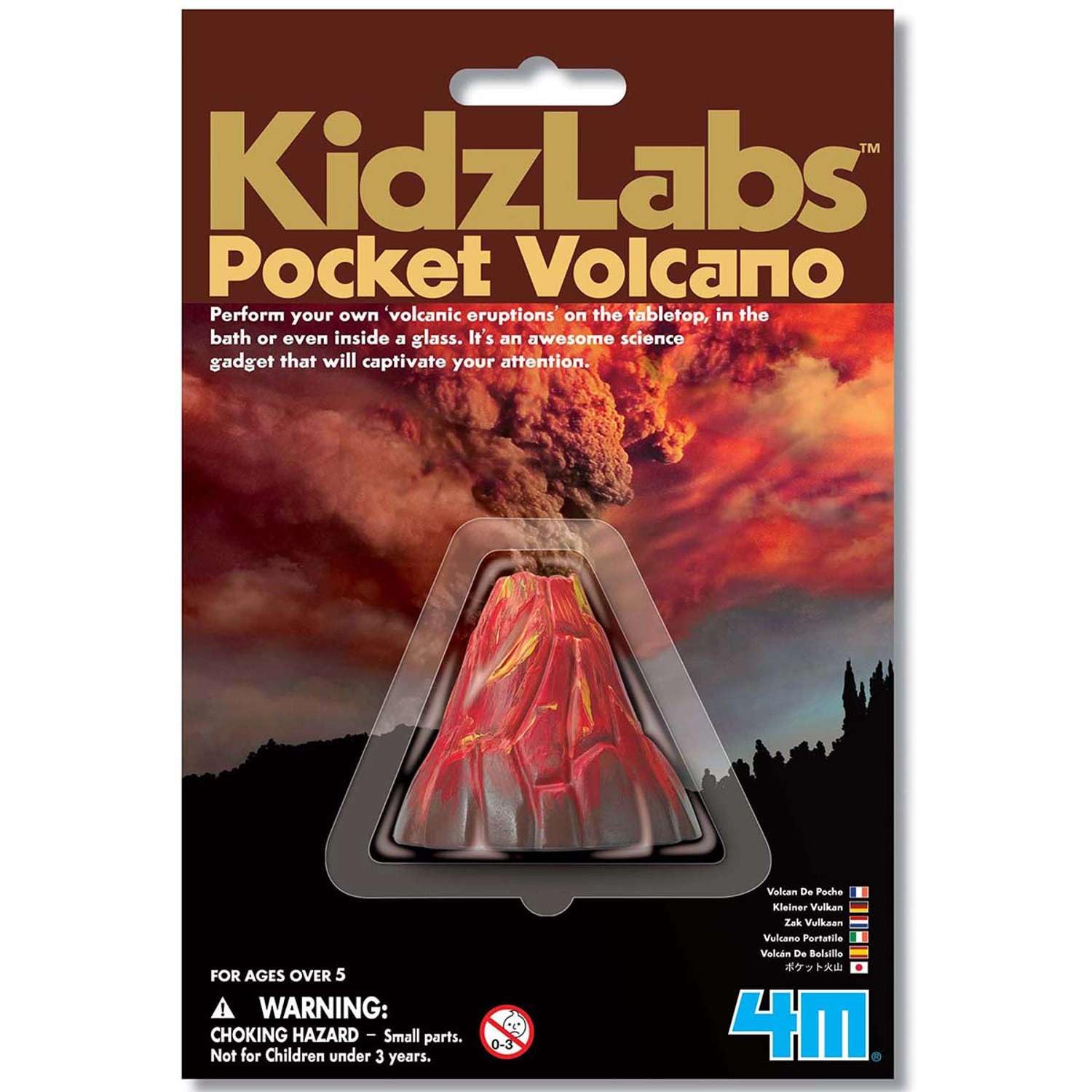 Amazon.com: 4M KidzLabs Pocket Volcano - Mini Eruptions Baking