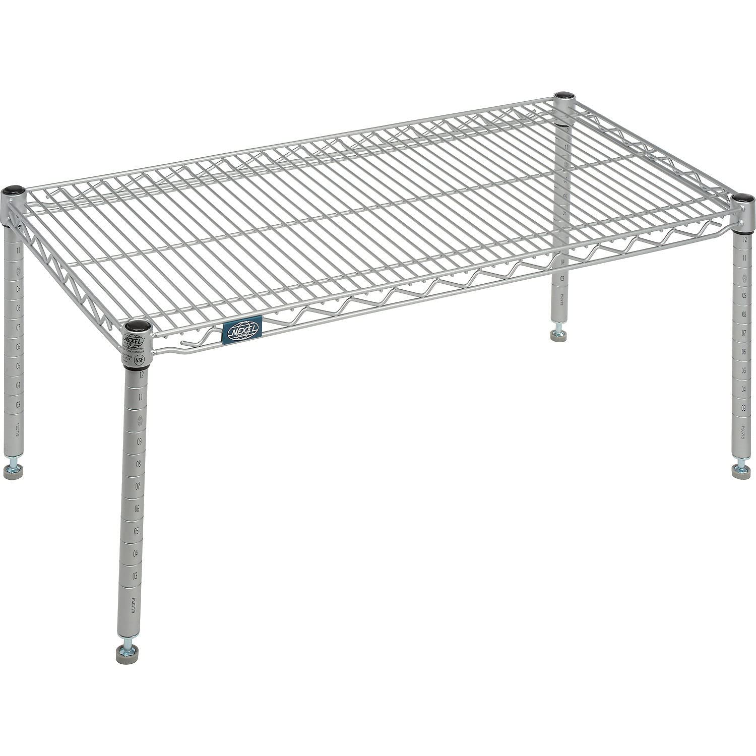 Nexelate Silver Epoxy Wire Dunnage Rack – Wire, Silver, Model P1836EP