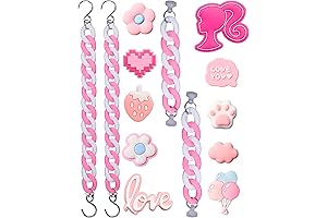 Pink Shoe Charms Add a Feminine Touch to Your Footwear