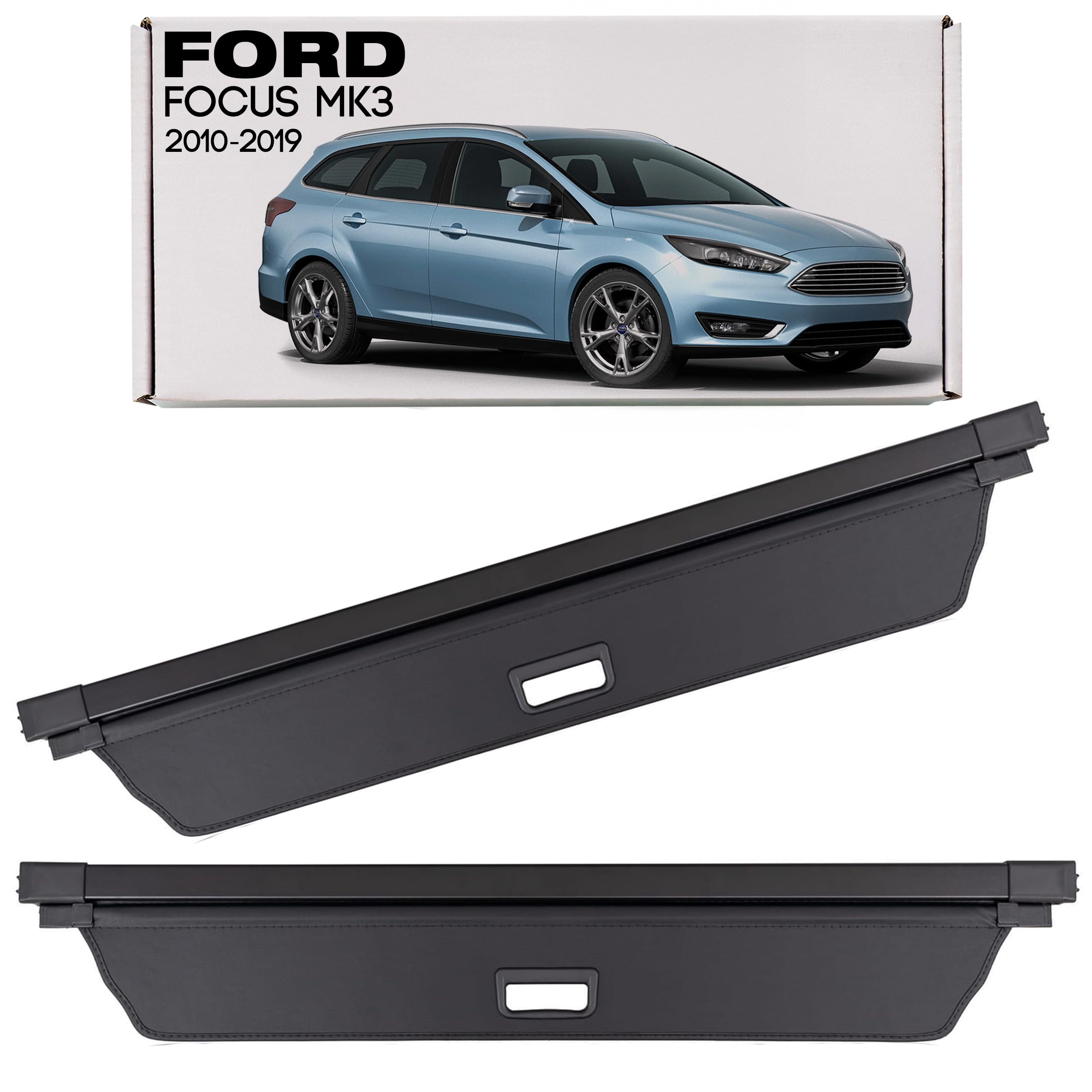 Kofferraumabdeckung Laderaumabdeckung für Ford Focus MK3 III Kombi 2010-2019