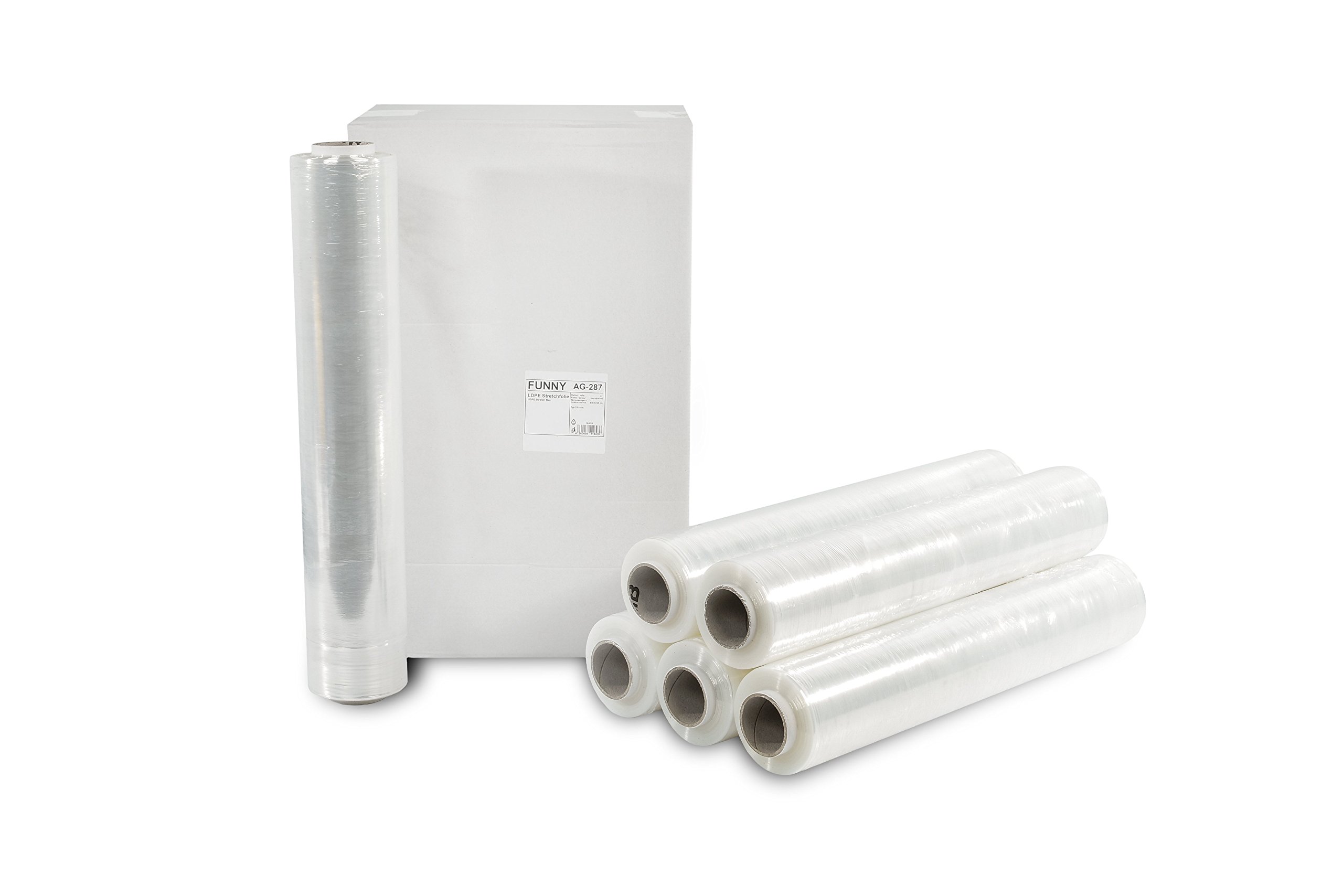 Funny Stretchfolie für Paletten | 50 cm -Typ 23 | 1er Pack (1 x 6 Stück)