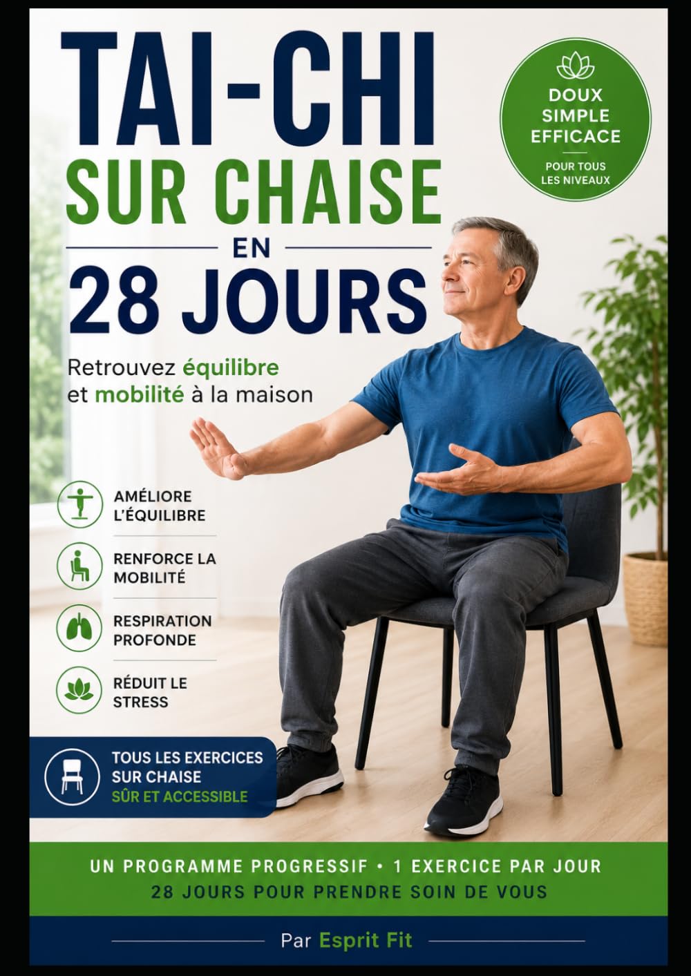 Tai-Chi sur Chaise en 28 Jours: Retrouvez équilibre et mobilité à la maison
